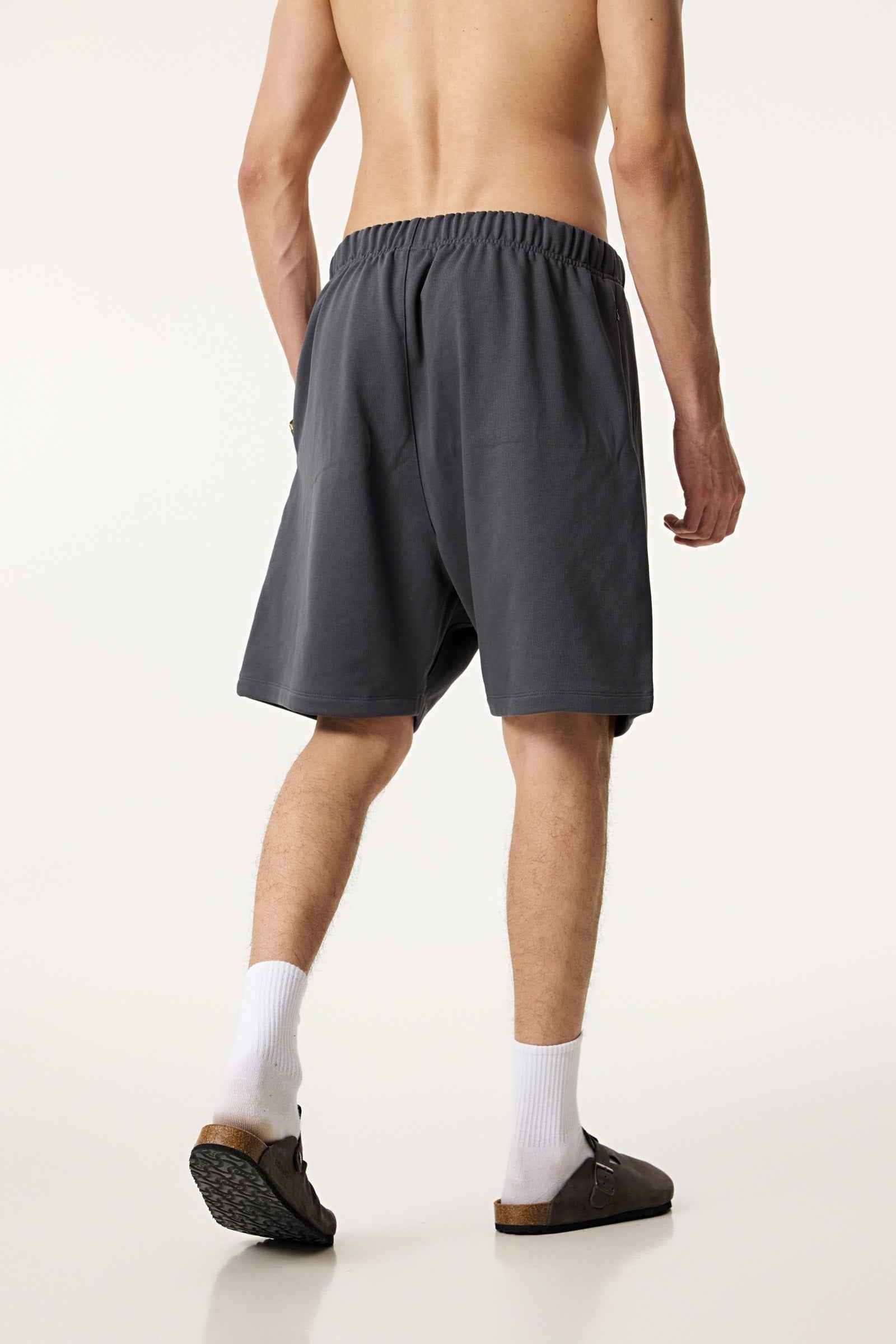 440GSM Men's Heavyweight Invisible-Zipper Shorts