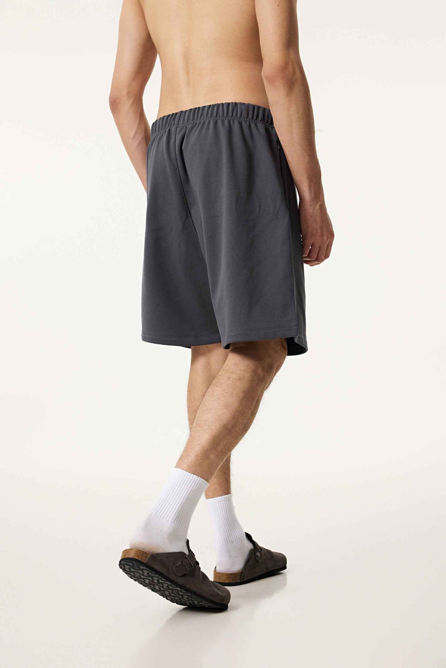 440GSM Men's Heavyweight Invisible-Zipper Shorts