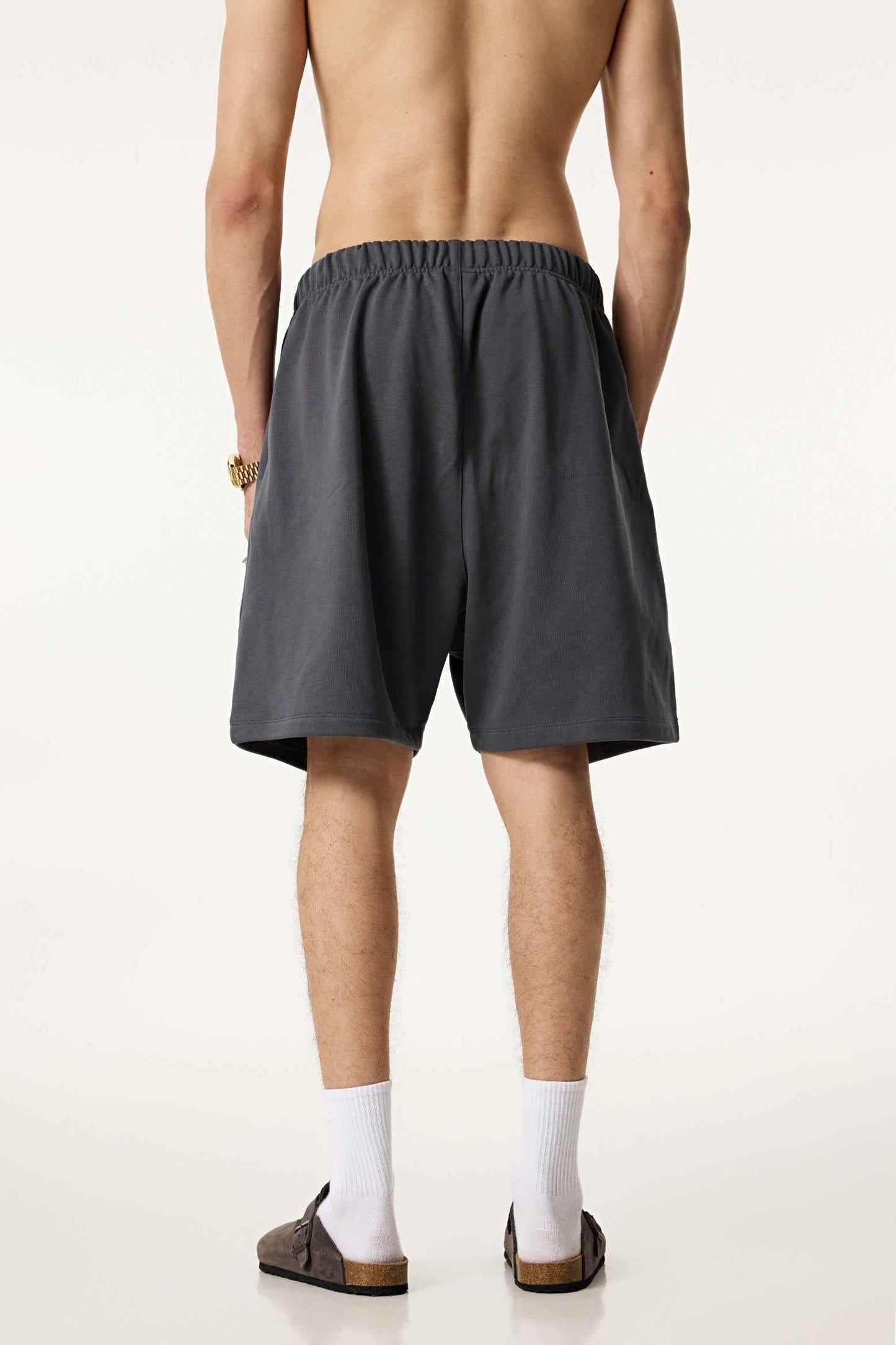 440GSM Men's Heavyweight Invisible-Zipper Shorts