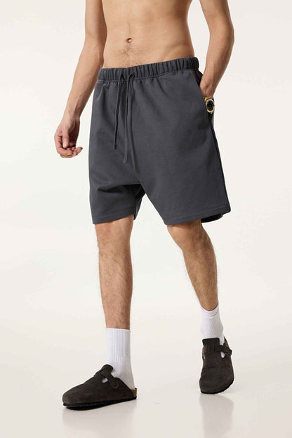 440GSM Men's Heavyweight Invisible-Zipper Shorts
