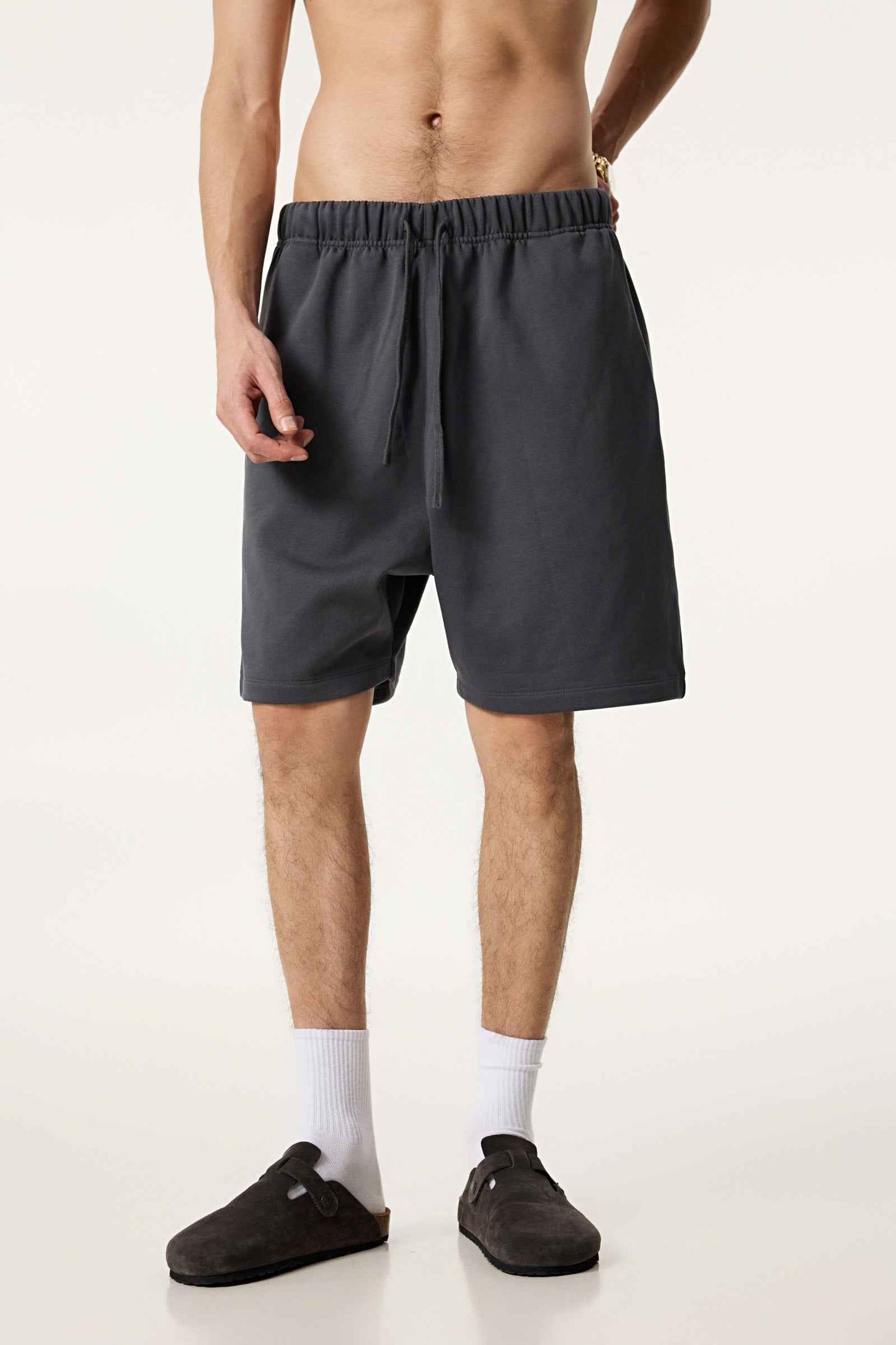 440GSM Men's Heavyweight Invisible-Zipper Shorts