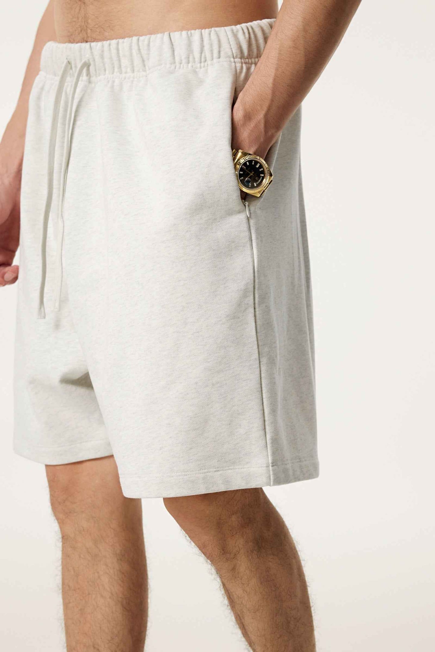 440GSM Men's Heavyweight Invisible-Zipper Shorts