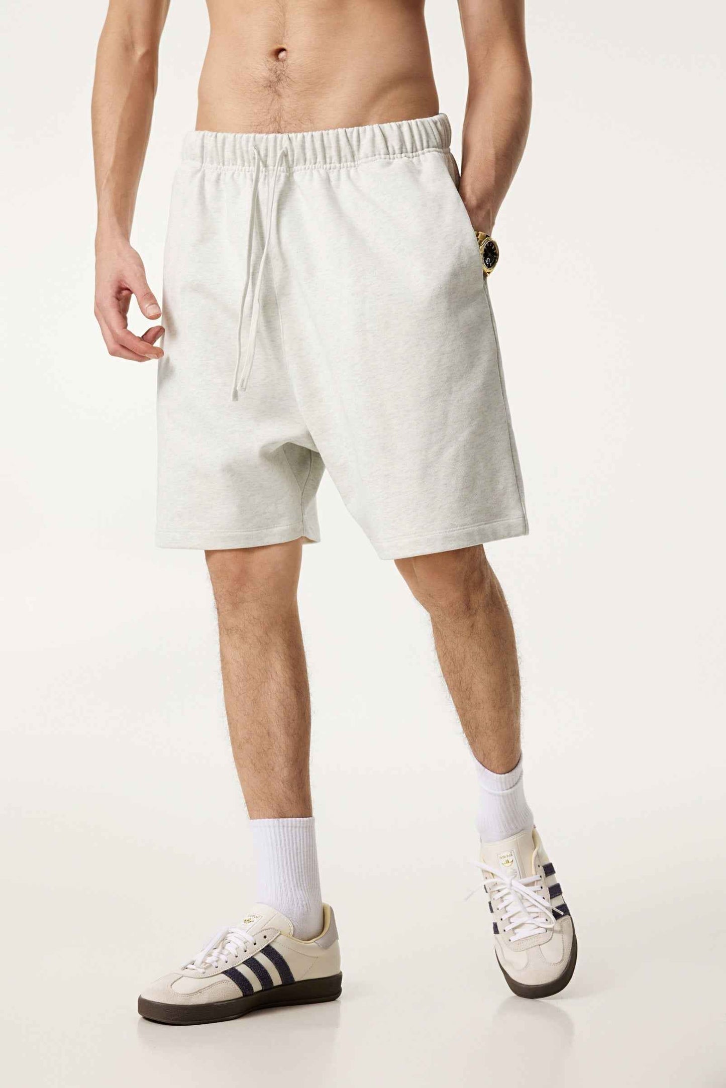 440GSM Men's Heavyweight Invisible-Zipper Shorts