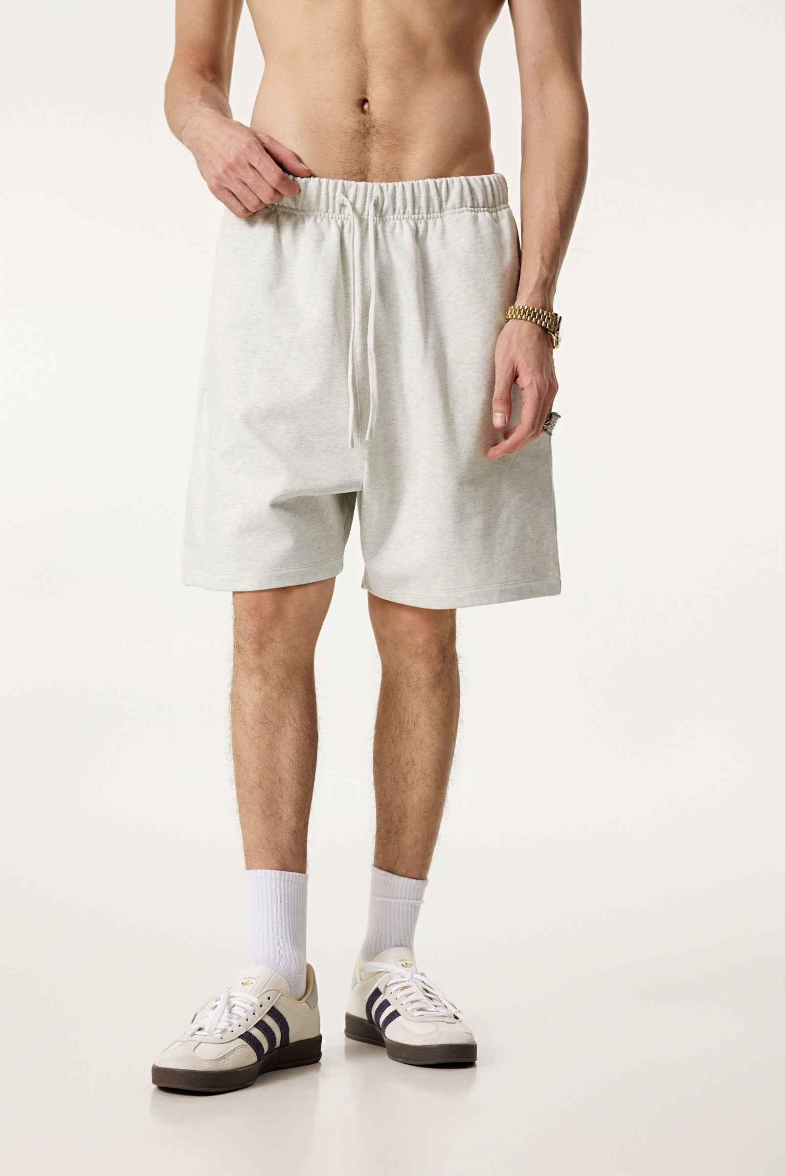 440GSM Men's Heavyweight Invisible-Zipper Shorts