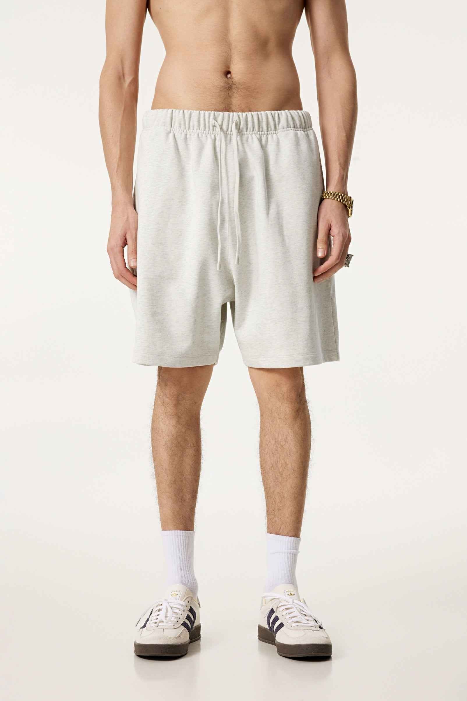 440GSM Men's Heavyweight Invisible-Zipper Shorts