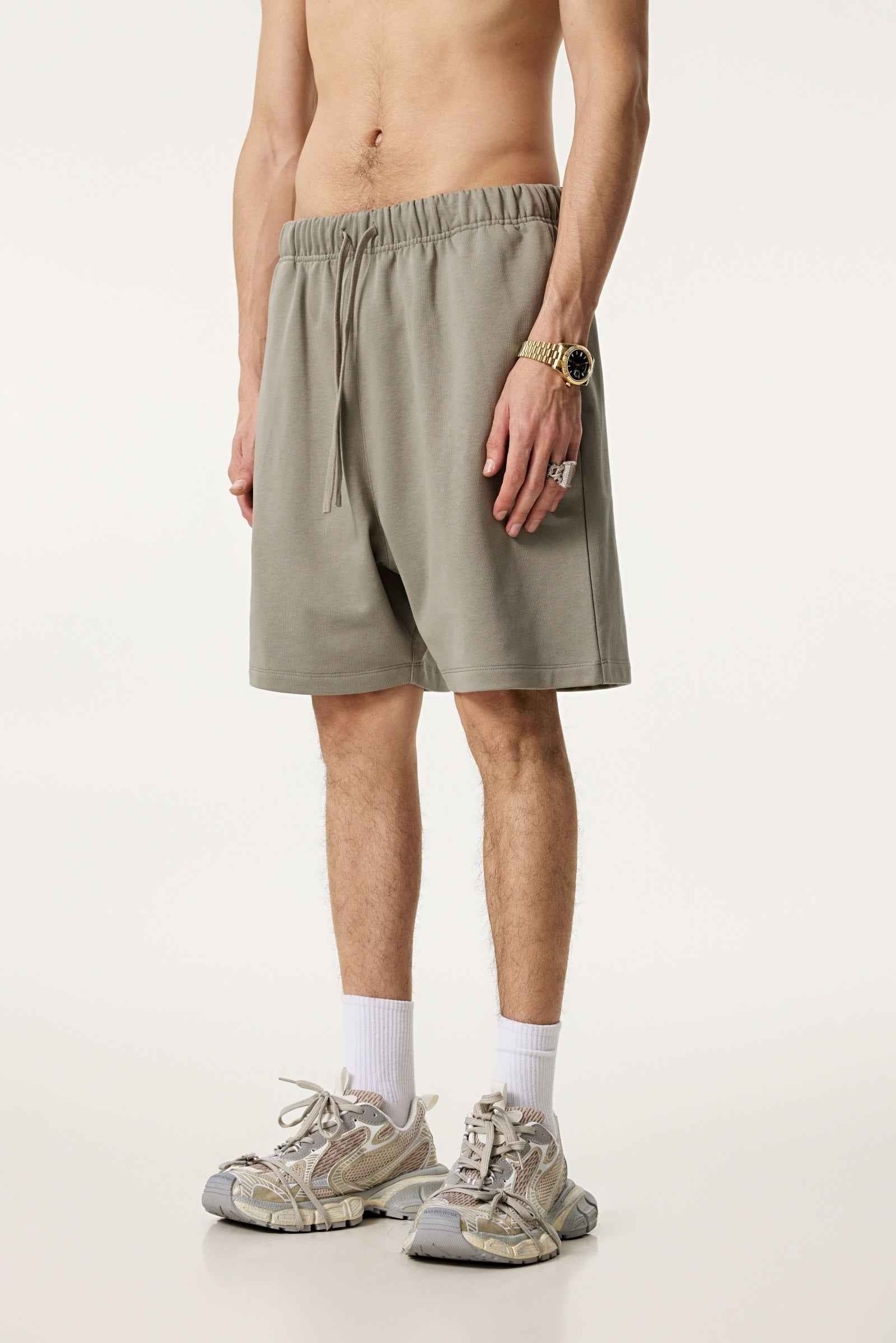 440GSM Men's Heavyweight Invisible-Zipper Shorts