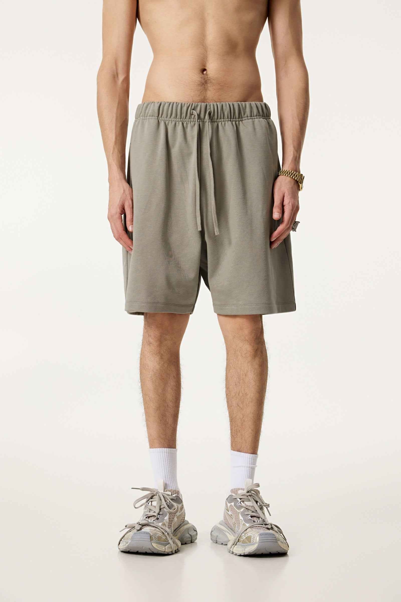 440GSM Men's Heavyweight Invisible-Zipper Shorts
