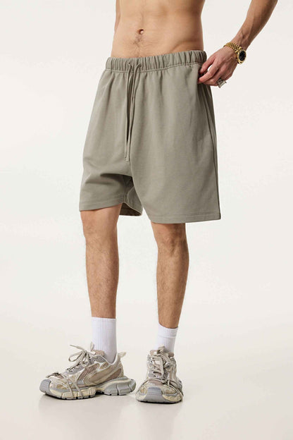 440GSM Men's Heavyweight Invisible-Zipper Shorts