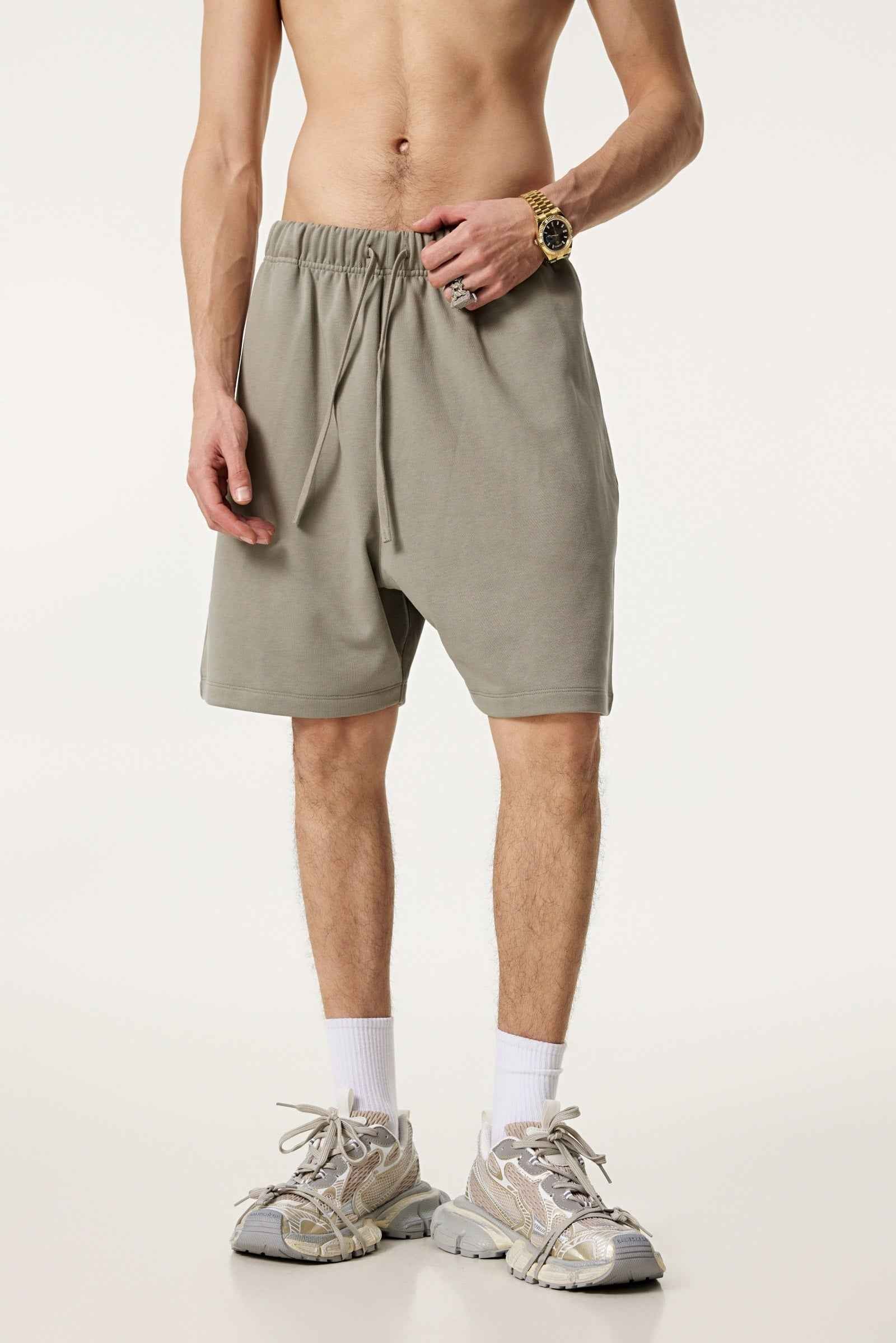 440GSM Men's Heavyweight Invisible-Zipper Shorts