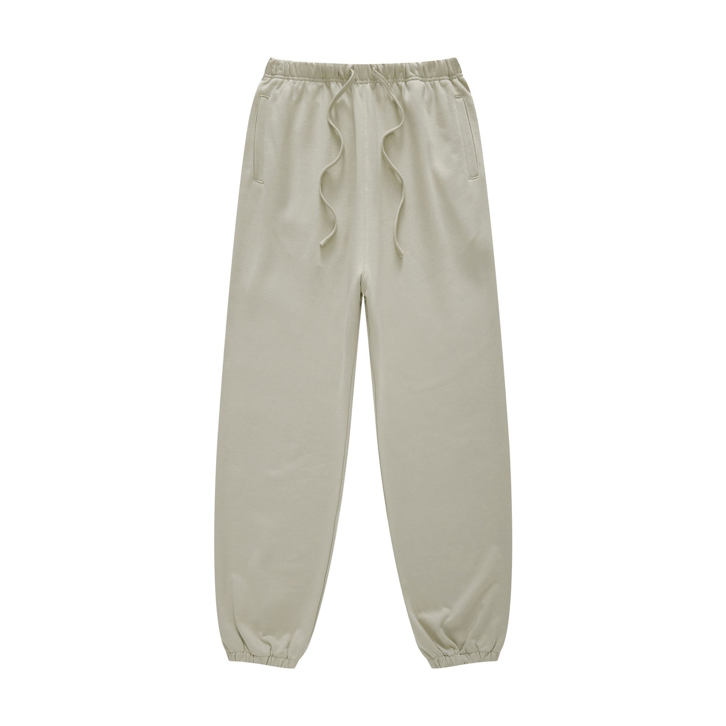 440GSM Men’s Relaxed Fit Loopback Terry Jogger Pants Sand Color