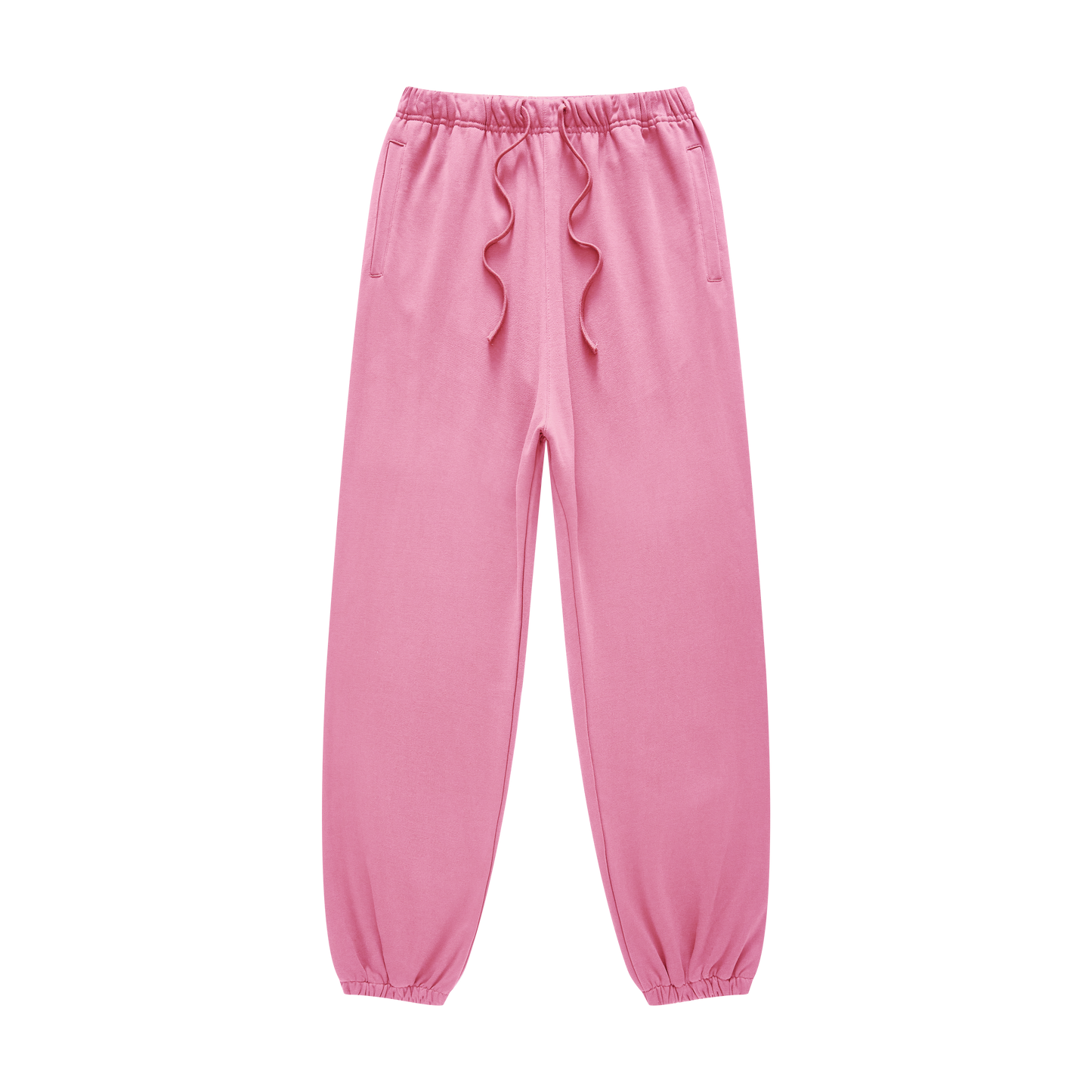 440GSM Men’s Relaxed Fit Loopback Terry Jogger Pants Rose Pink