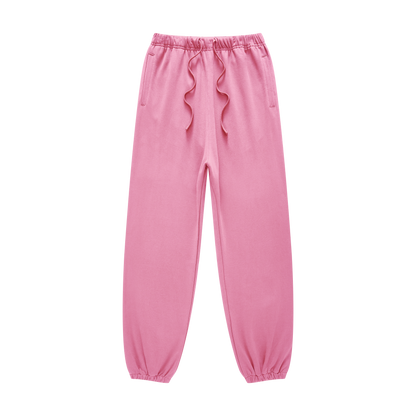 440GSM Men’s Relaxed Fit Loopback Terry Jogger Pants Rose Pink
