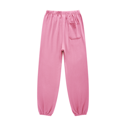 440GSM Men’s Relaxed Fit Loopback Terry Jogger Pants Rose Pink