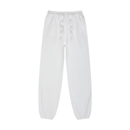 440GSM Men’s Relaxed Fit Loopback Terry Jogger Pants Ivory White