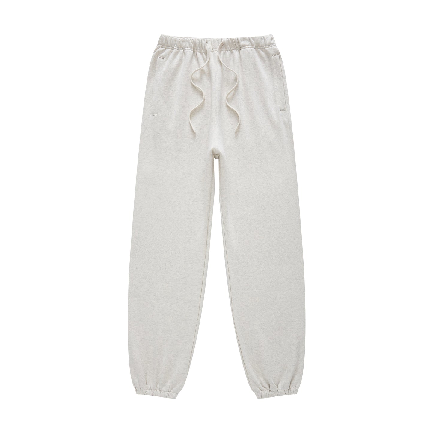 440GSM Men’s Relaxed Fit Loopback Terry Jogger Pants Oatmeal Grey