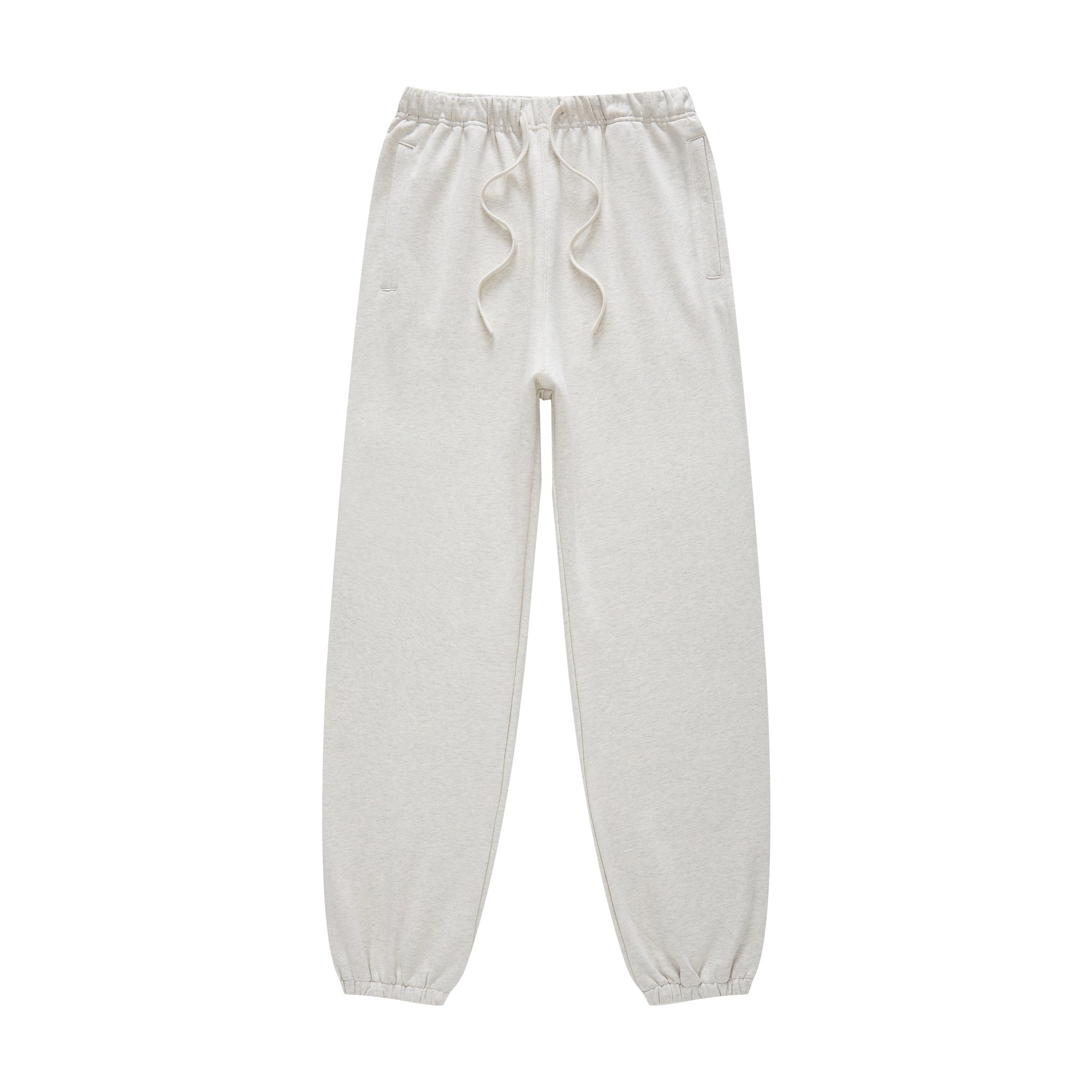 440GSM Men’s Relaxed Fit Loopback Terry Jogger Pants Oatmeal Grey