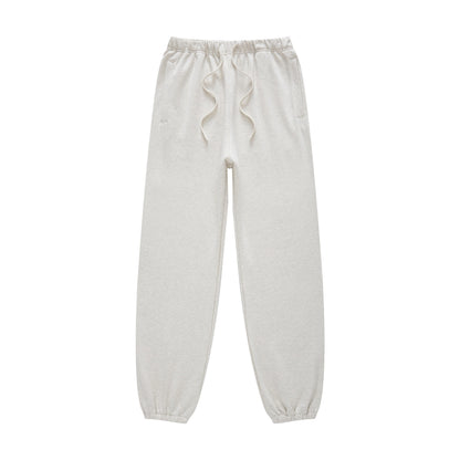 440GSM Men’s Relaxed Fit Loopback Terry Jogger Pants Oatmeal Grey