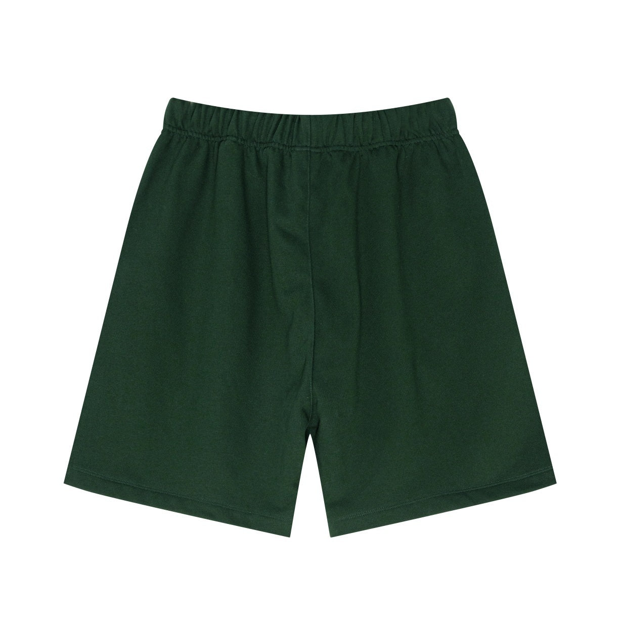 440GSM Unisex Heavyweight Invisible-Zipper Shorts Forest Green