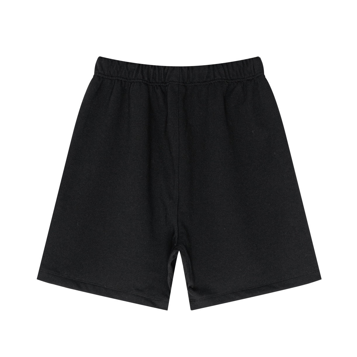 440GSM Unisex Heavyweight Invisible-Zipper Shorts Black