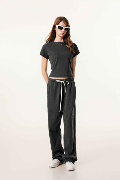 275GSM Women’s Figure-Flattering Straight Shoulder T-shirt