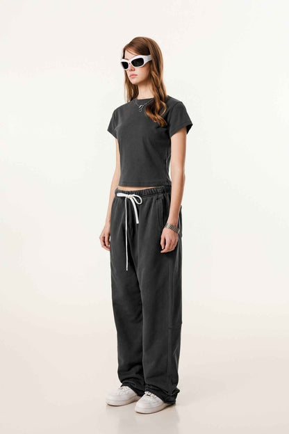 275GSM Women’s Figure-Flattering Straight Shoulder T-shirt