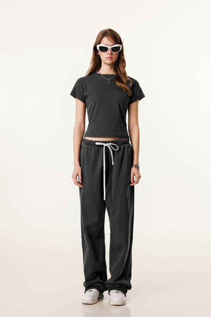 275GSM Women’s Figure-Flattering Straight Shoulder T-shirt