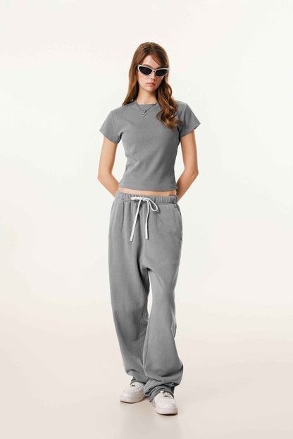 275GSM Women’s Figure-Flattering Straight Shoulder T-shirt