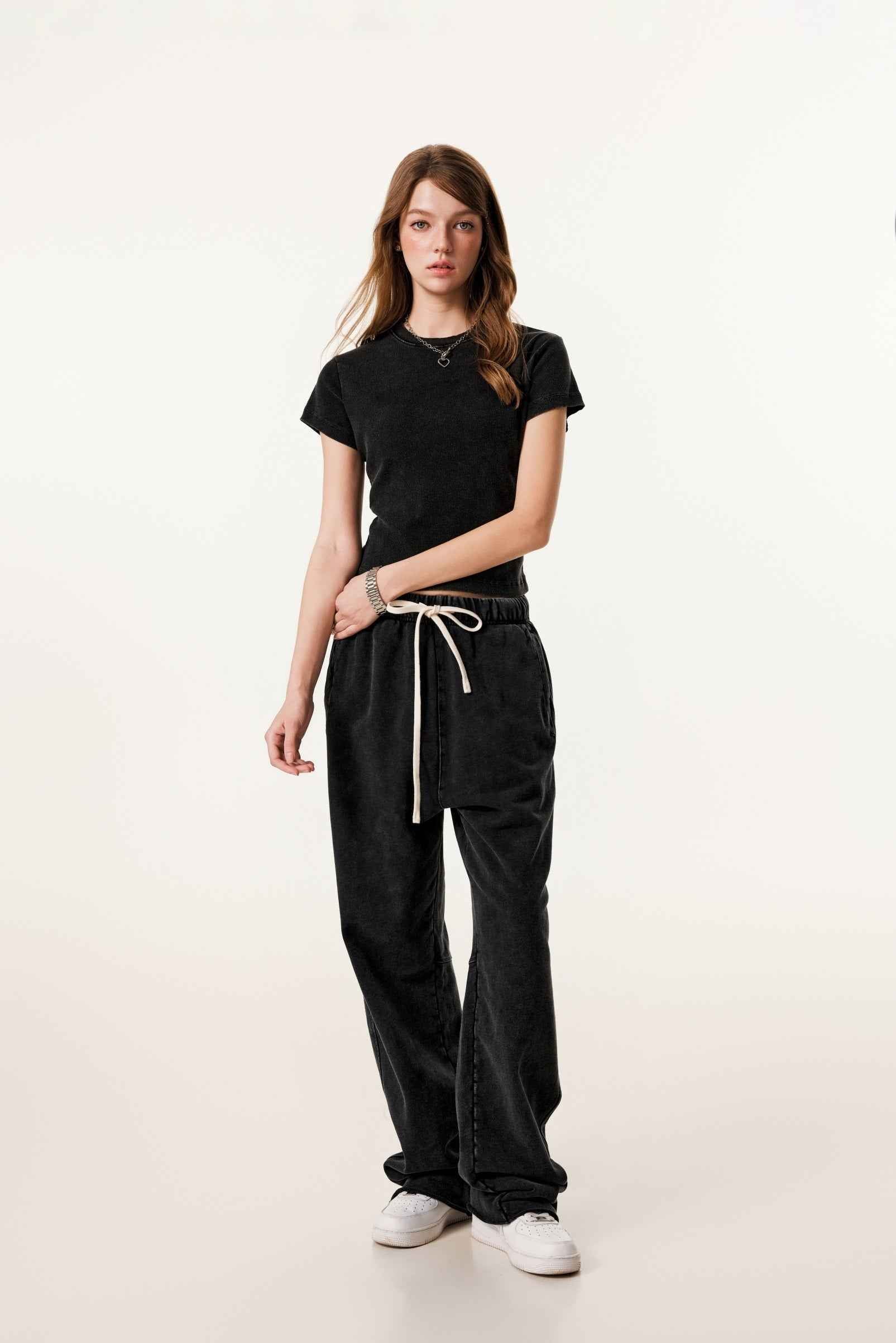 275GSM Women’s Figure-Flattering Straight Shoulder T-shirt