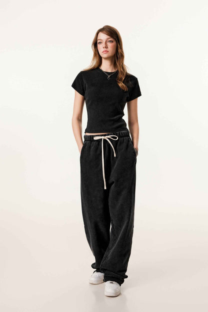 275GSM Women’s Figure-Flattering Straight Shoulder T-shirt