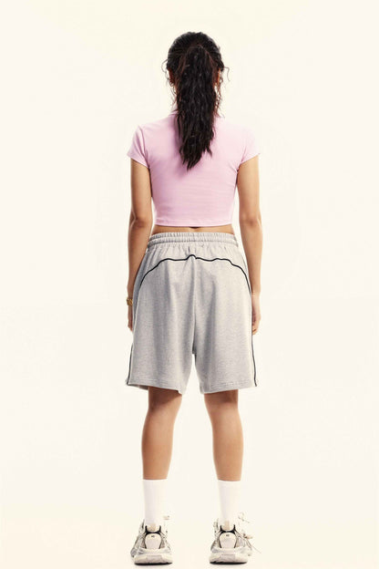 235GSM Women's Washed Stretch Cotton Slim T-shirt