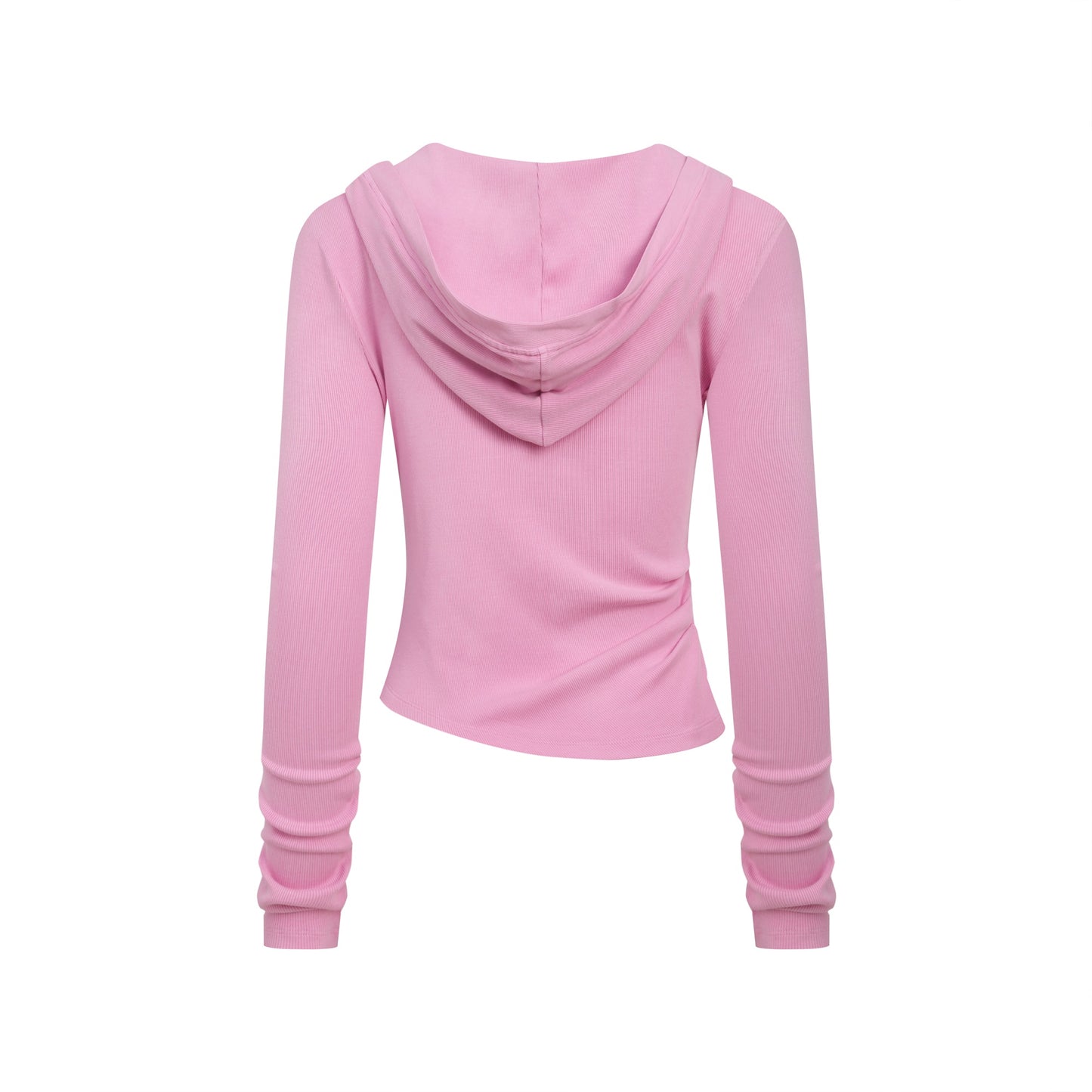 275GSM Women’s Slim-Fit Pigment-Wash Long-Sleeve Rose pink