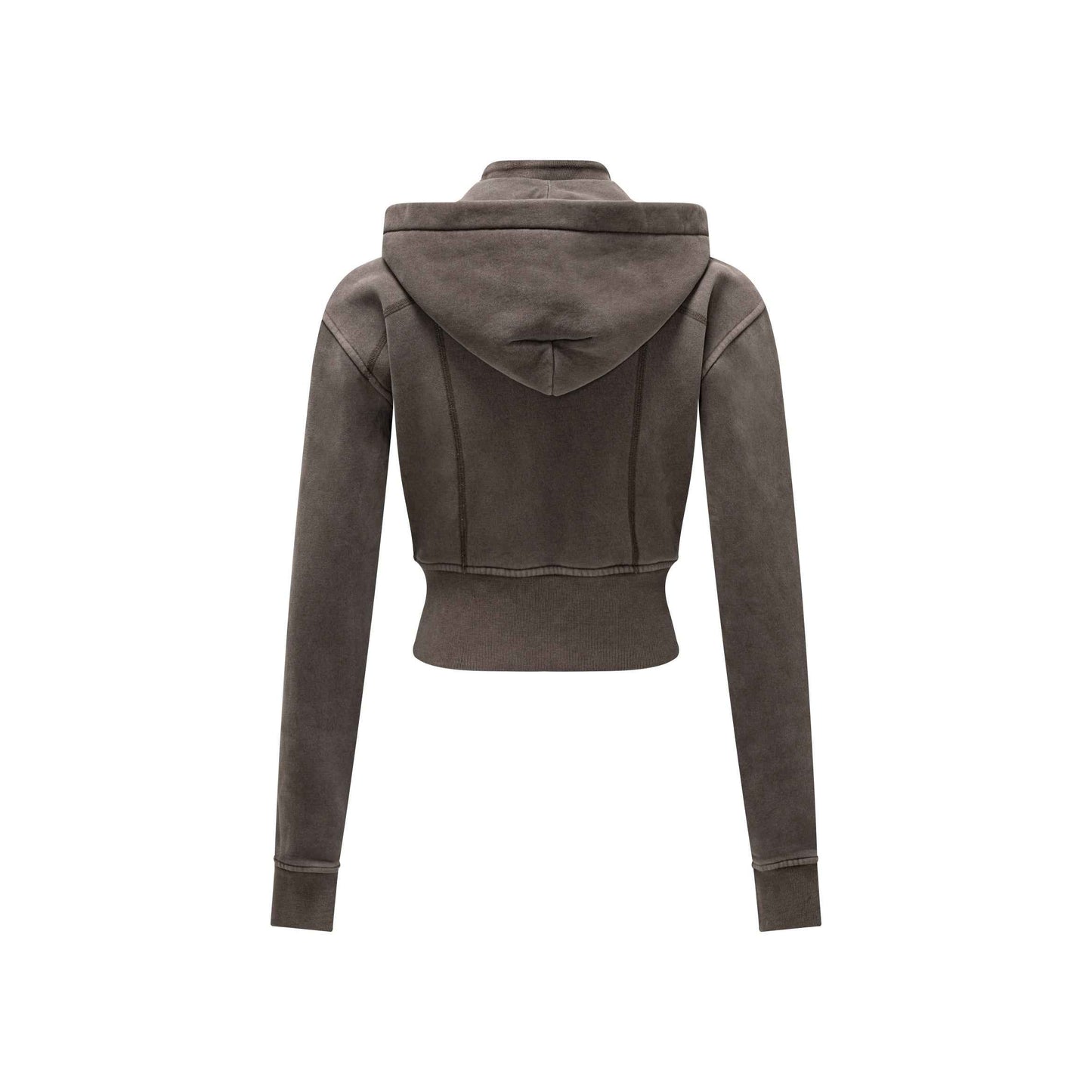 400GSM Women’s Outdoor Slim-Fit Pigment-Wash Sweatshirt