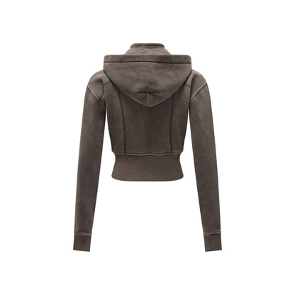 400GSM Women’s Outdoor Slim-Fit Pigment-Wash Sweatshirt