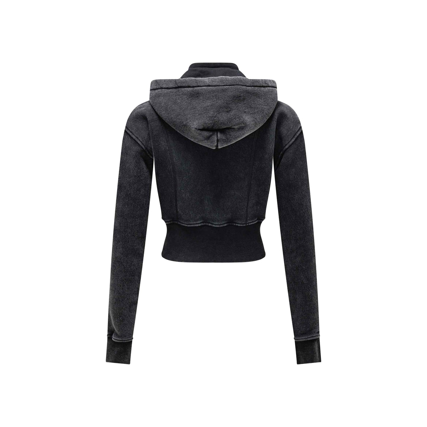 400GSM Women’s Outdoor Slim-Fit Pigment-Wash Sweatshirt