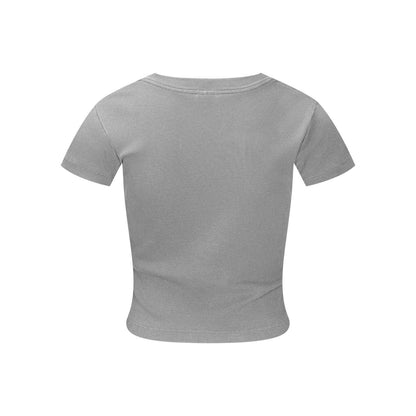 275GSM Women’s Figure-Flattering Straight Shoulder T-shirt