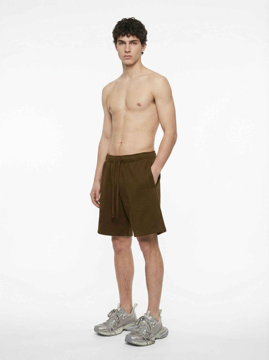 345GSM Men's Fleece-Lined Straight-Leg Shorts