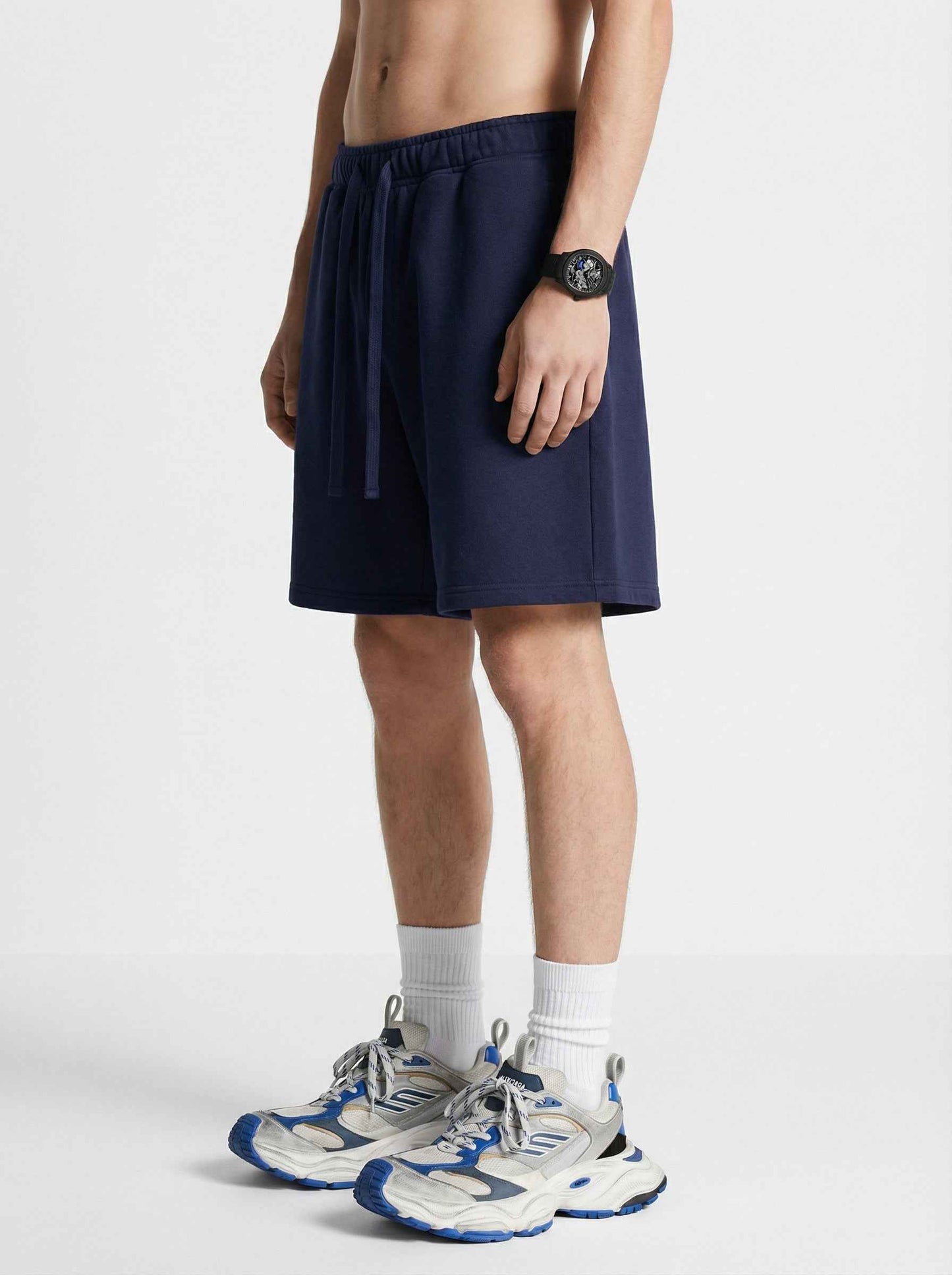 345GSM Men's Fleece-Lined Straight-Leg Shorts