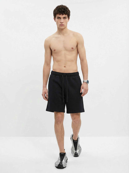 345GSM Men's Fleece-Lined Straight-Leg Shorts