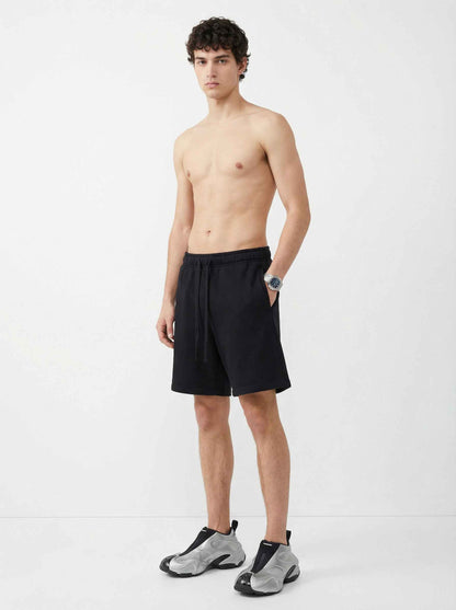 345GSM Men's Fleece-Lined Straight-Leg Shorts