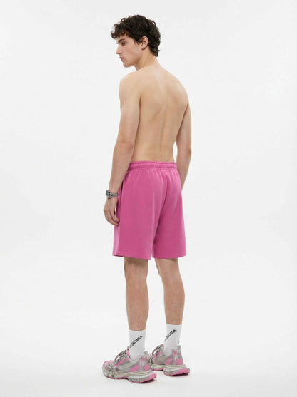 345GSM Men's Fleece-Lined Straight-Leg Shorts