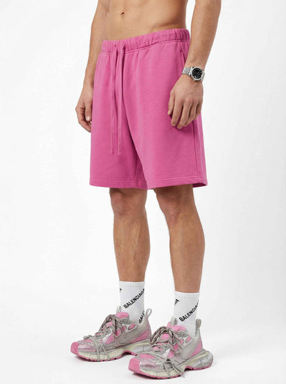 345GSM Men's Fleece-Lined Straight-Leg Shorts