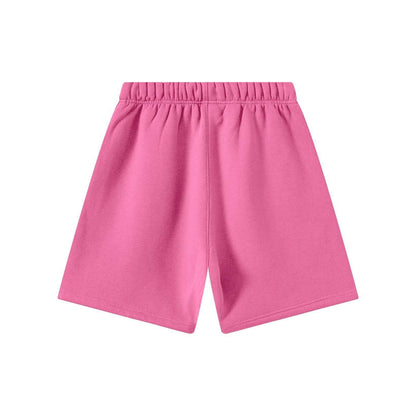 345GSM Men's Fleece-Lined Straight-Leg Shorts