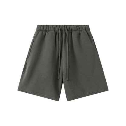 345GSM Men's Fleece-Lined Straight-Leg Shorts