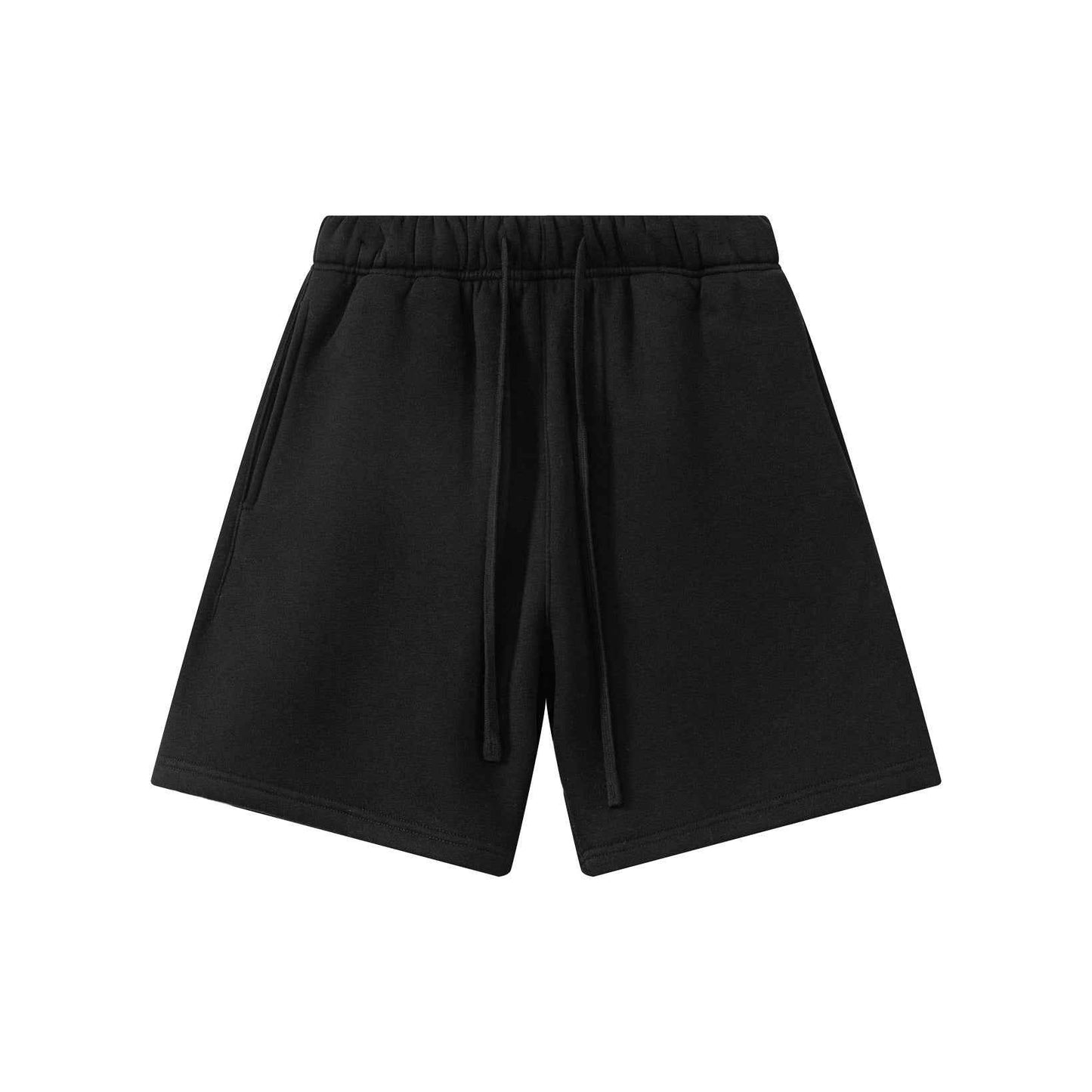 345GSM Men's Fleece-Lined Straight-Leg Shorts