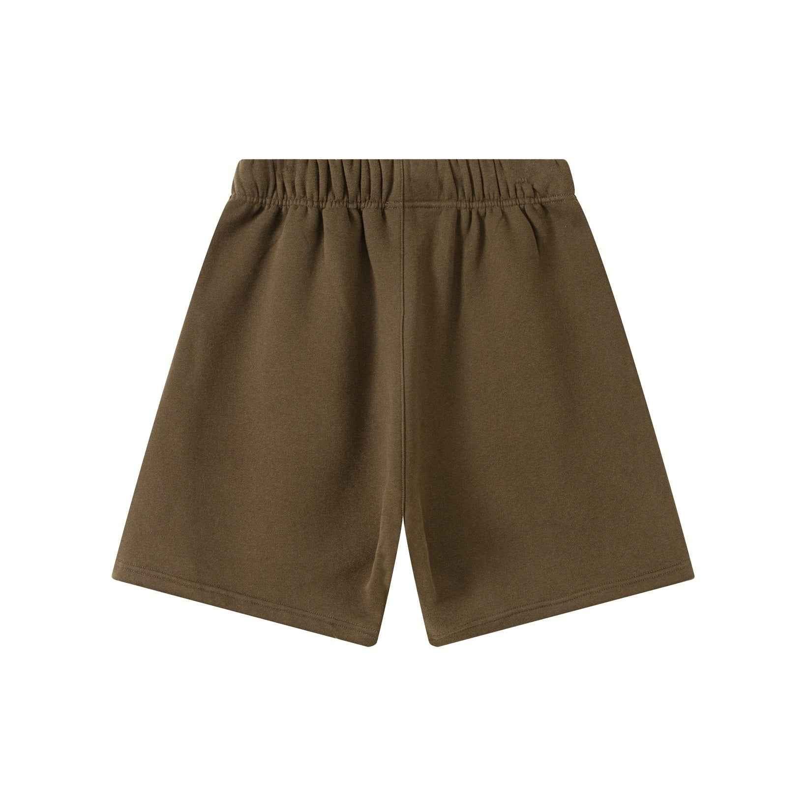 345GSM Men's Fleece-Lined Straight-Leg Shorts