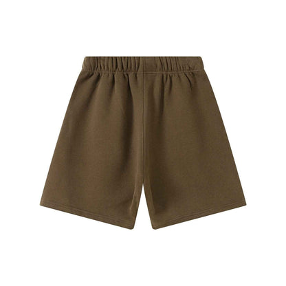 345GSM Men's Fleece-Lined Straight-Leg Shorts