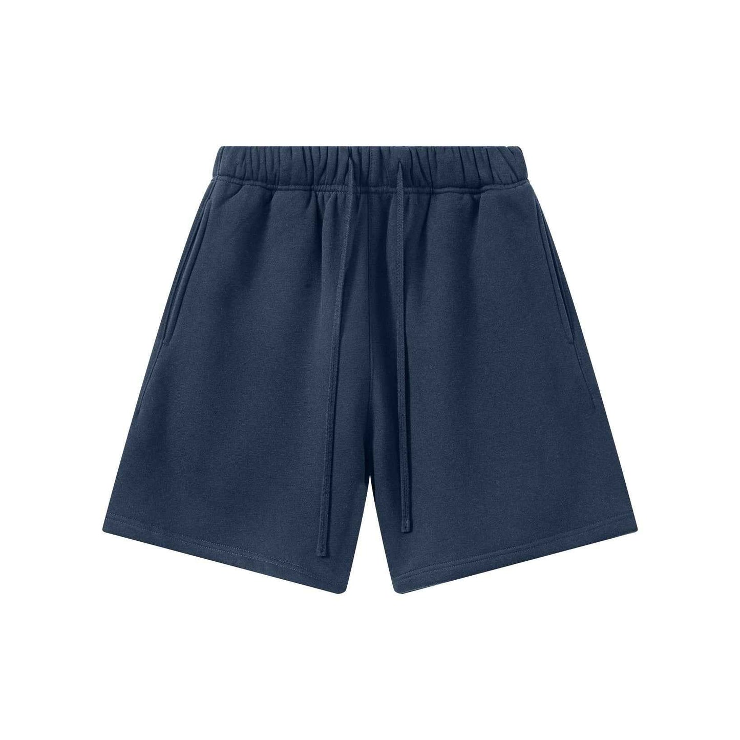 345GSM Men's Fleece-Lined Straight-Leg Shorts