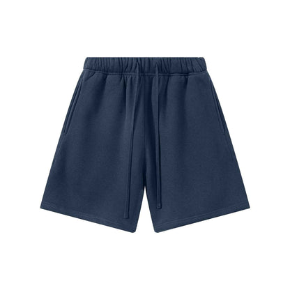 345GSM Men's Fleece-Lined Straight-Leg Shorts