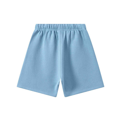 345GSM Men's Fleece-Lined Straight-Leg Shorts