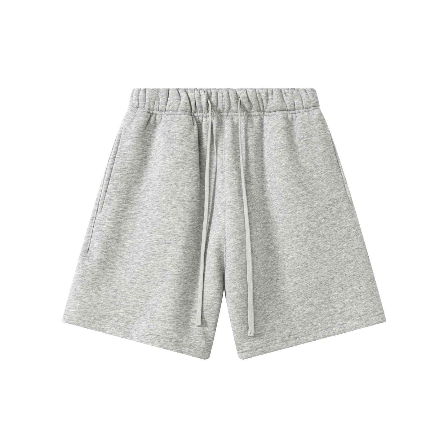 345GSM Men's Fleece-Lined Straight-Leg Shorts